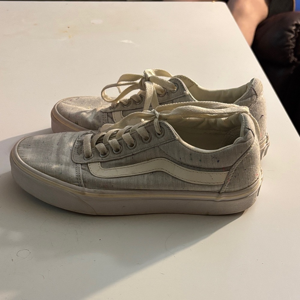 Vans size 7 grey speckled skate shoes - Picture 3 of 7